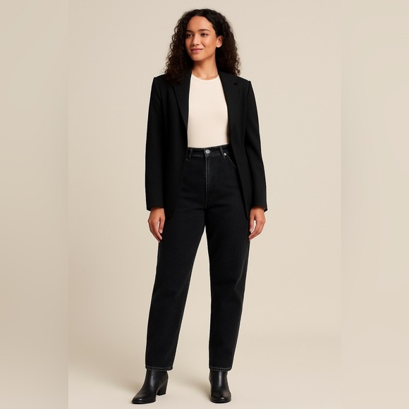 Denim Riders Denim - Vintage Riders High Waisted Black Jeans Women’s Size 14 Long USA Made 90s Mom